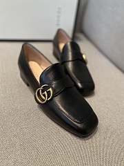 Gucci Leather Loafer Double G Black - 3