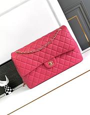 Chanel Large Flap Bag Pink Caviar Gold 38x27x12cm - 1