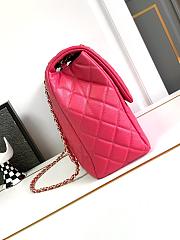 Chanel Large Flap Bag Pink Caviar Gold 38x27x12cm - 2