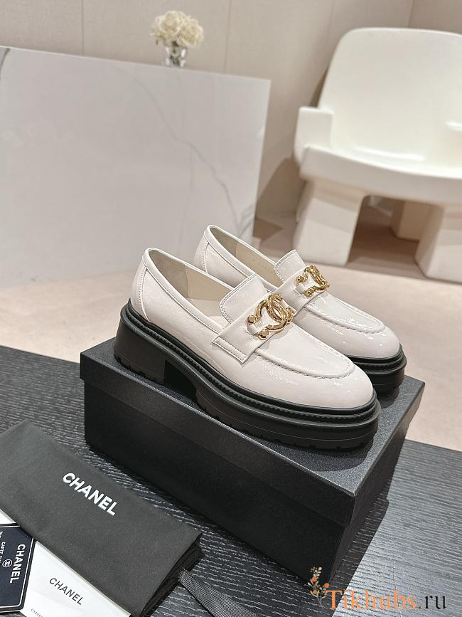 Chanel White Loafer - 1