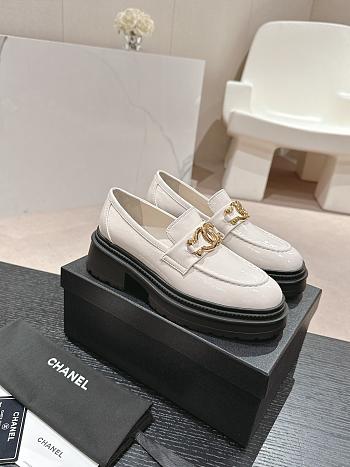 Chanel White Loafer