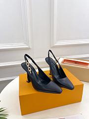 Louis Vuitton LV Sparkle Slingback Pump Black 9.5cm - 1