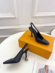 Louis Vuitton LV Sparkle Slingback Pump Black 9.5cm - 3