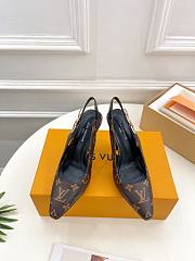 Louis Vuitton LV Sparkle Slingback Pump Monogram 9.5cm - 4