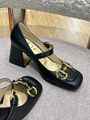 Gucci High Black Heel Mary Jane Pumps 9cm - 5