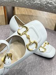 Gucci High White Heel Mary Jane Pumps 9cm - 4