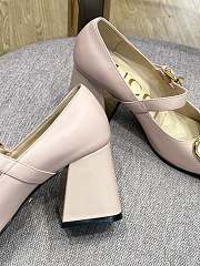 Gucci High Pink Heel Mary Jane Pumps 9cm - 5