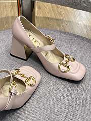 Gucci High Pink Heel Mary Jane Pumps 9cm - 2