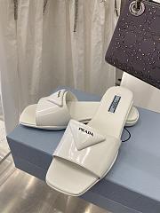 Prada White Slides - 4