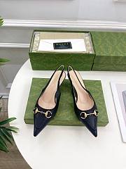 Gucci 45mm Black Slingback Pumps  - 1