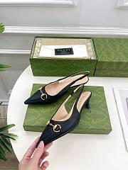 Gucci 45mm Black Slingback Pumps  - 2