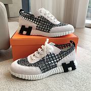 Hermes Bouncing Black White Sneaker 02 - 4