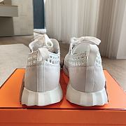 Hermes Bouncing White Sneaker - 4