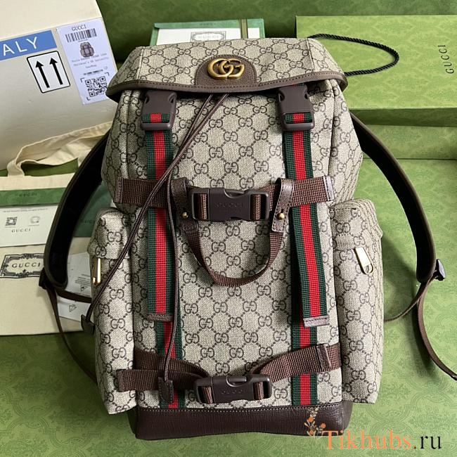 Gucci Backpack Brown Beige 34x42x16cm - 1