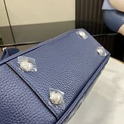 Gucci Jumbo GG Shoulder Bag Blue 26x17x9cm - 4