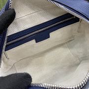 Gucci Jumbo GG Shoulder Bag Blue 26x17x9cm - 2