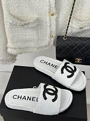 Chanel White Slides 05 - 1