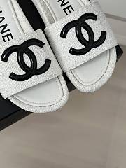 Chanel White Slides 05 - 5