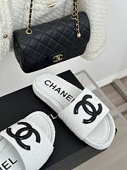 Chanel White Slides 05 - 3