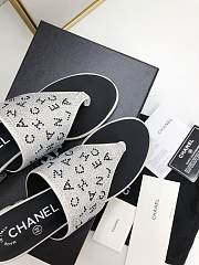 Chanel Silver Black Heel 4.5cm - 3