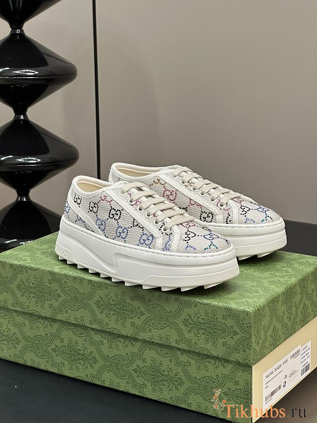Gucci Women's White Platform Sneakers - 1