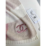 Chanel Cashmere Scarf Pink 175x60cm - 4
