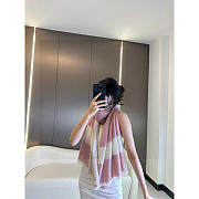 Chanel Cashmere Scarf Pink 175x60cm - 3