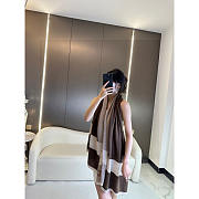 Chanel Cashmere Scarf Brown And Beige - 4