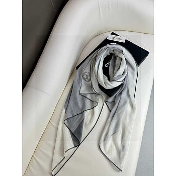 Chanel Cashmere Scarf Grey 100x200cm