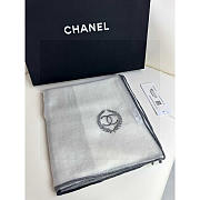Chanel Cashmere Scarf Grey 100x200cm - 3