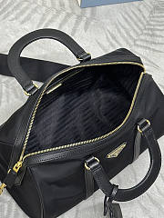 Prada Re-Nylon Saffiano Black Top Handle Bag 31x17x16cm - 6