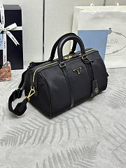 Prada Re-Nylon Saffiano Black Top Handle Bag 31x17x16cm - 2