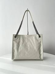 YSL Niki Medium Tote Bag In Nero White 33x27x11.5cm - 4