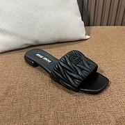 Miu Miu Black Slides - 2