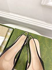 Gucci Flat Black Slingback Pumps - 5