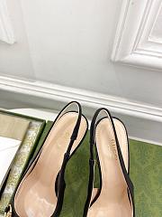 Gucci 10mm Black Slingback Pumps - 5