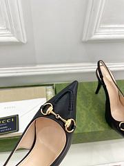 Gucci 10mm Black Slingback Pumps - 4