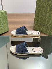 Gucci Slide Espadrille With GG Crystals - 4