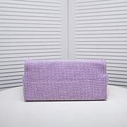 Chanel Shopping Tote Bag Purple 38x29x17cm - 2