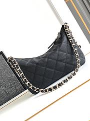 Chanel Hobo Black Caviar Bag 24.5x19x9cm - 4