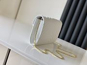 YSL Envelope Chain Wallet White Gold Hardware 22.5x14x4cm - 6