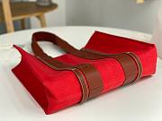 Chloe Large Woody Tote Red Brown Bag 45x33x13cm - 6