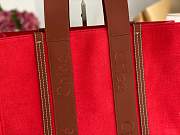 Chloe Large Woody Tote Red Brown Bag 45x33x13cm - 2