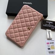 Chanel Wallet Pink Caviar Gold 20x12.2x1cm - 2