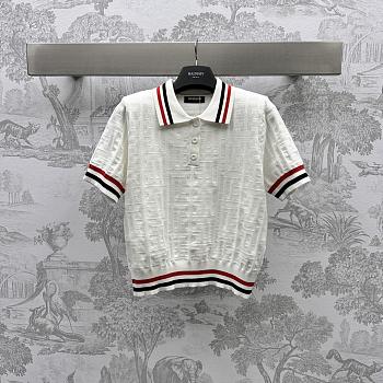 Balmain White Polo Shirt