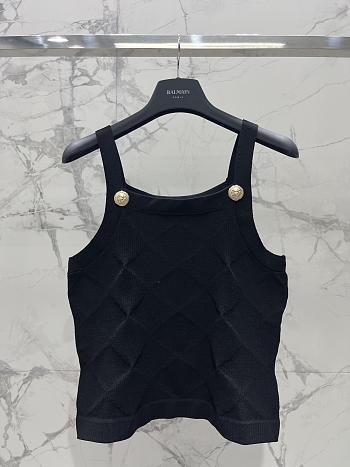 Balmain Black Tank Top