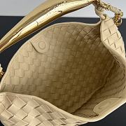 Bottega Veneta Sardine Top Handle Bag Beige 33x20x4cm - 2