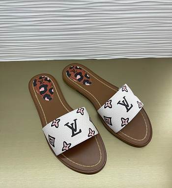 Louis Vuitton LV White Slides