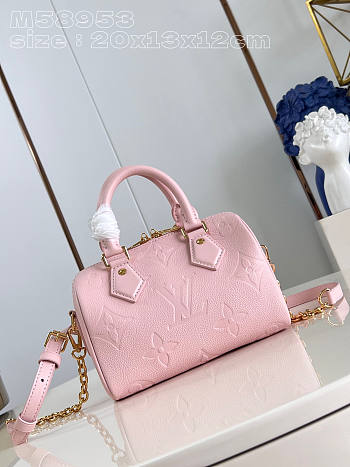 Louis Vuitton LV Speedy Bandoulière 20 Pink 20.5 x 13.5 x 12 cm