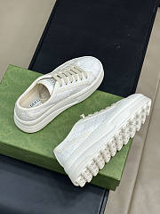 Gucci Women's Platform White Sneakers - 2